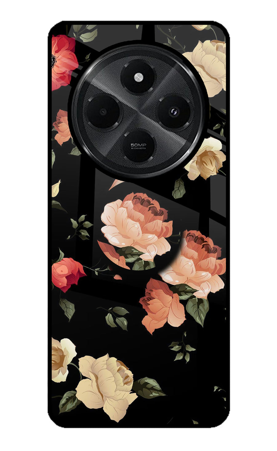 Flowers Redmi A4 5G Pop Case, Glass case