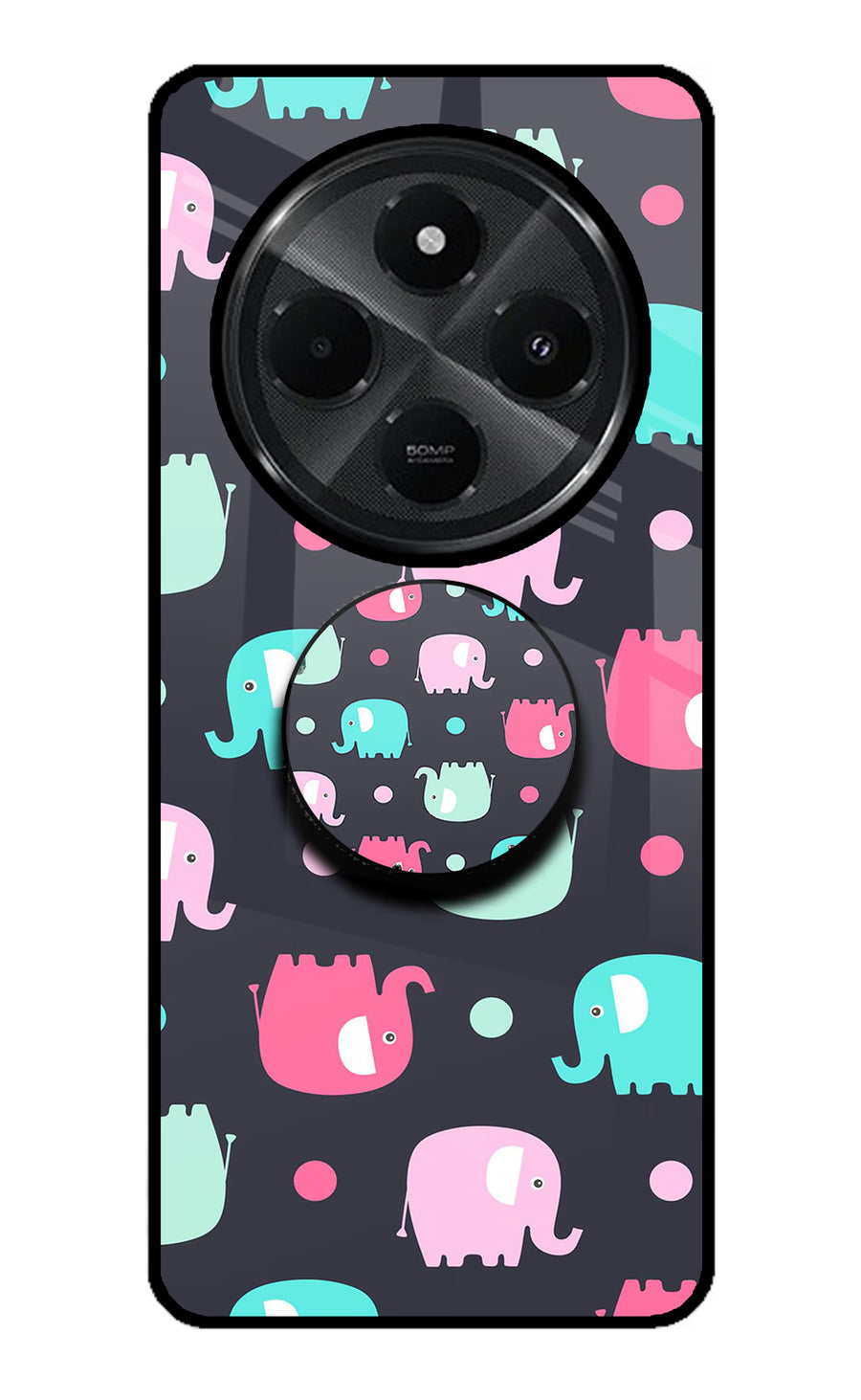 Baby Elephants Redmi A4 5G Pop Case, Glass case