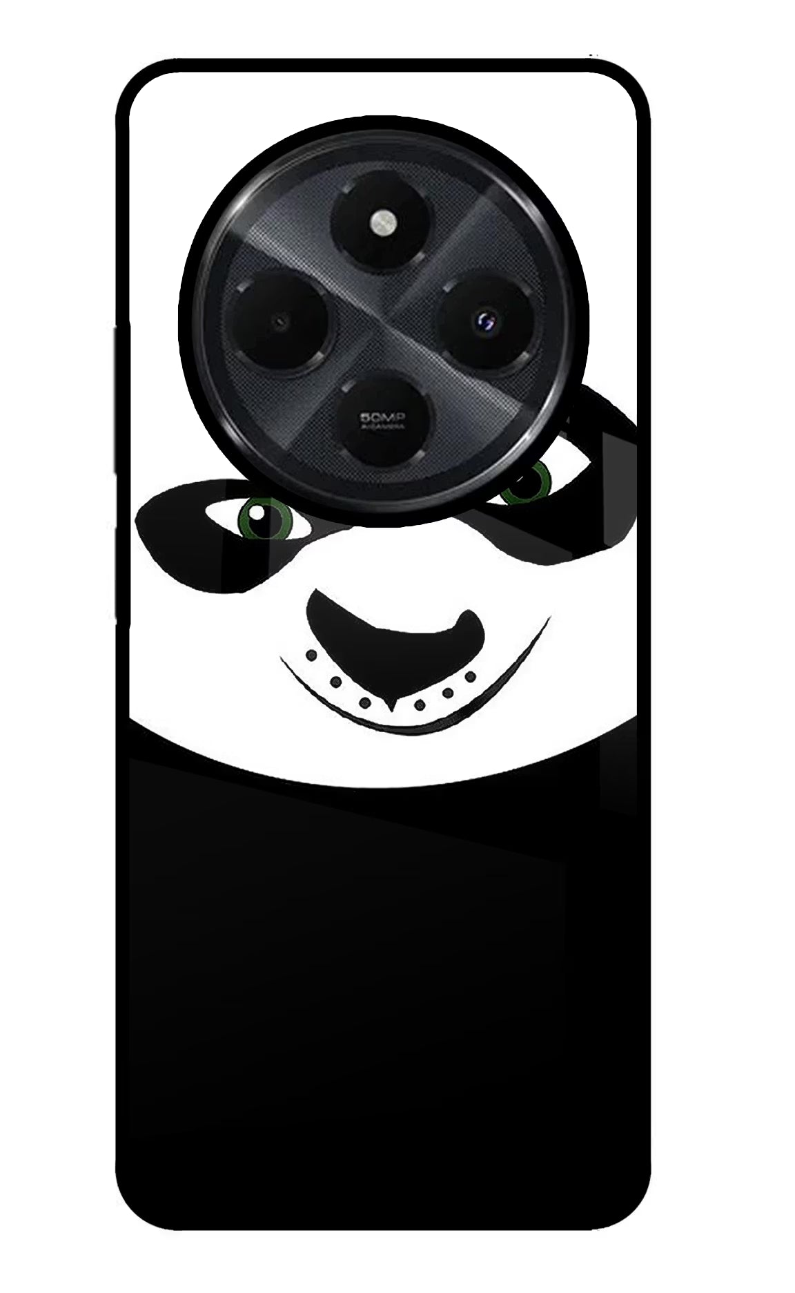 Panda Redmi 14C 5G Glass Case Back Cover by Casekaro