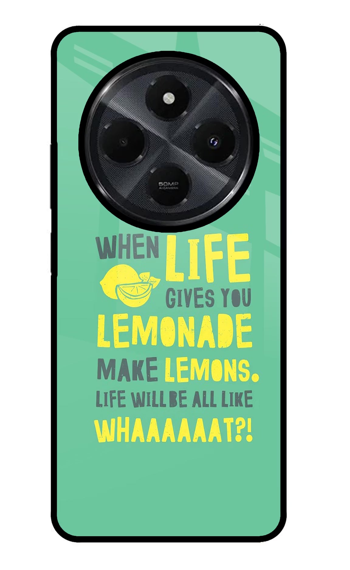 Quote Redmi 14C 5G Glass Case Back Cover by Casekaro