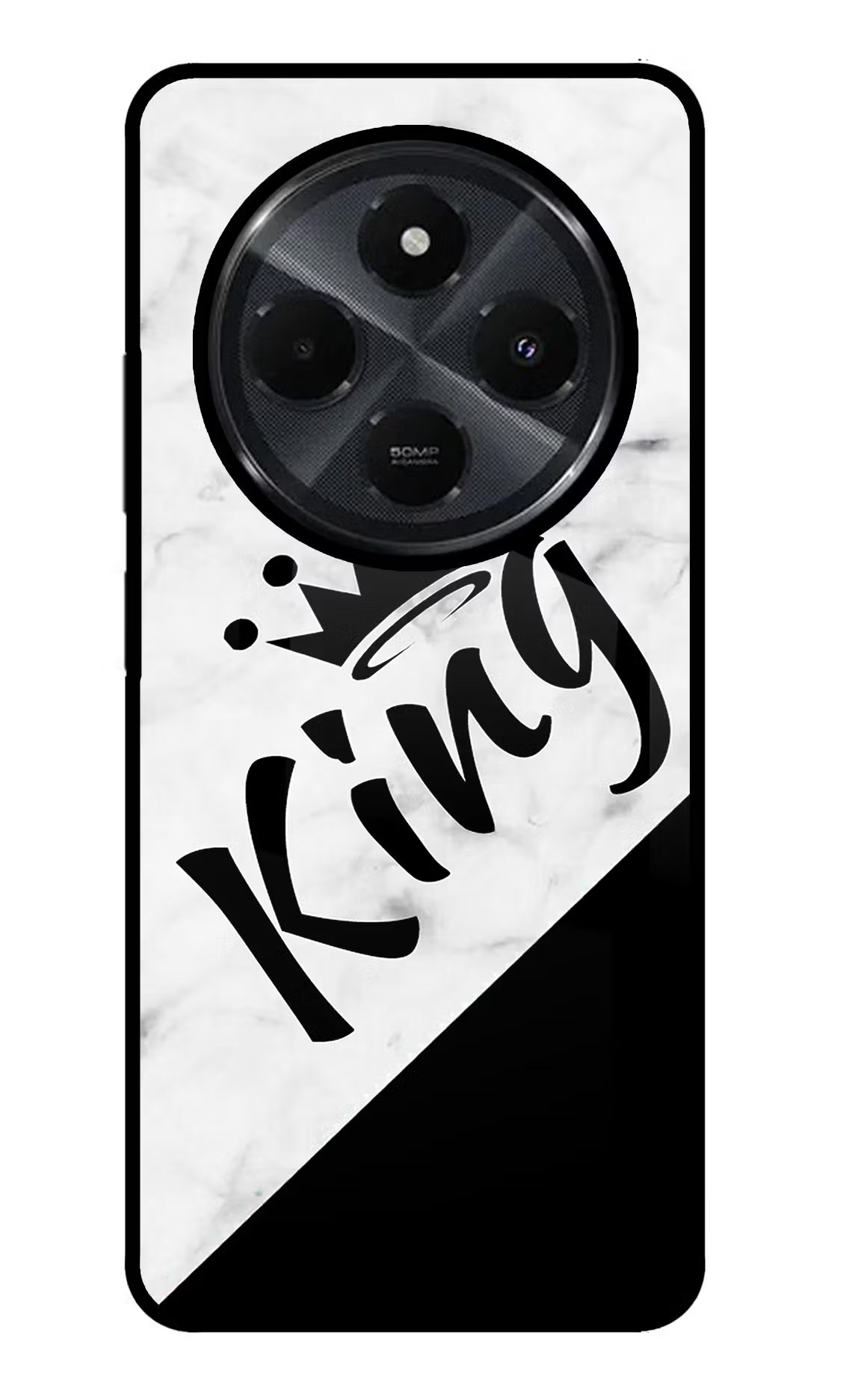 King Redmi 14C 5G Glass Case Back Cover by Casekaro
