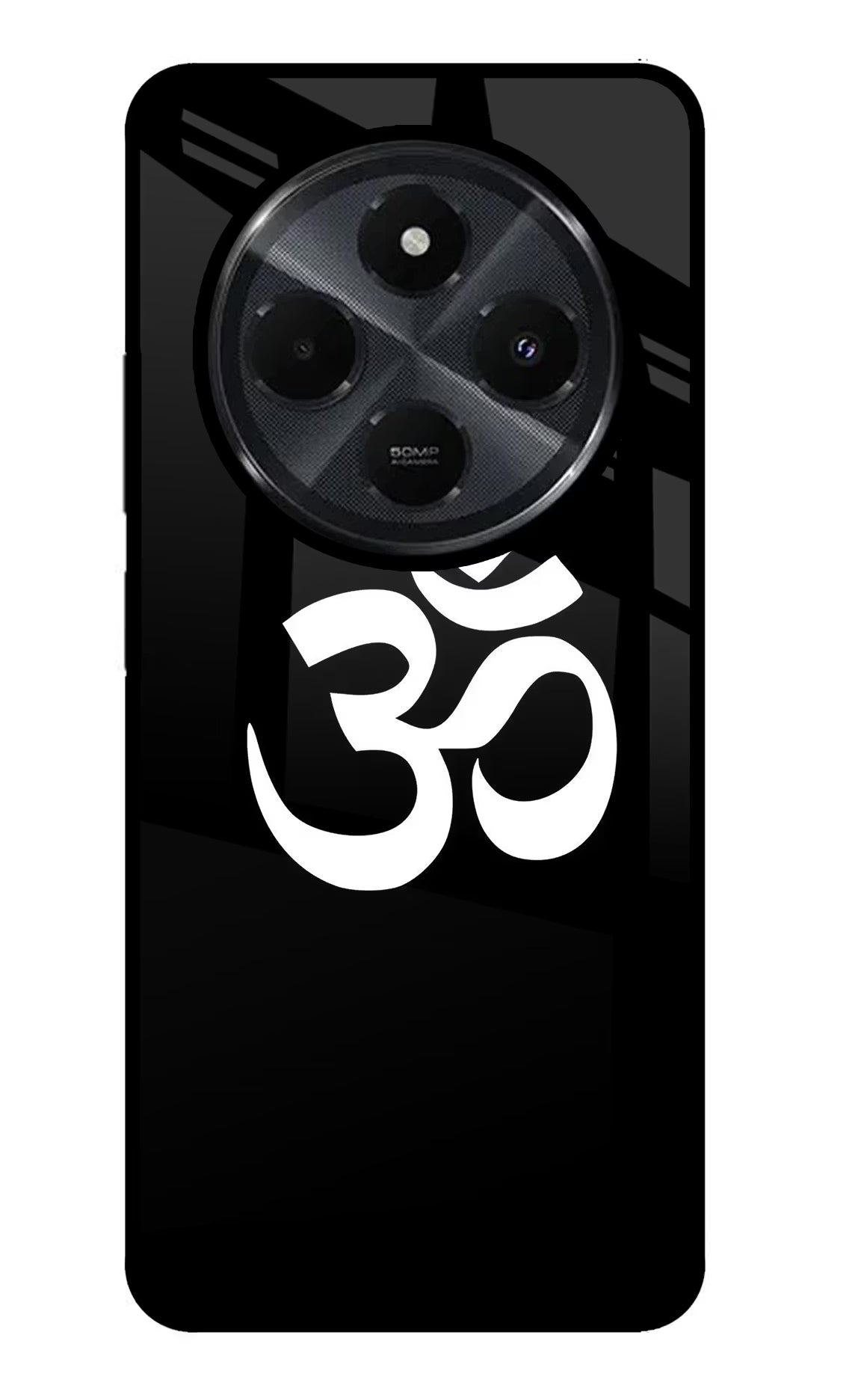 Om Redmi 14C 5G Glass Case Back Cover by Casekaro