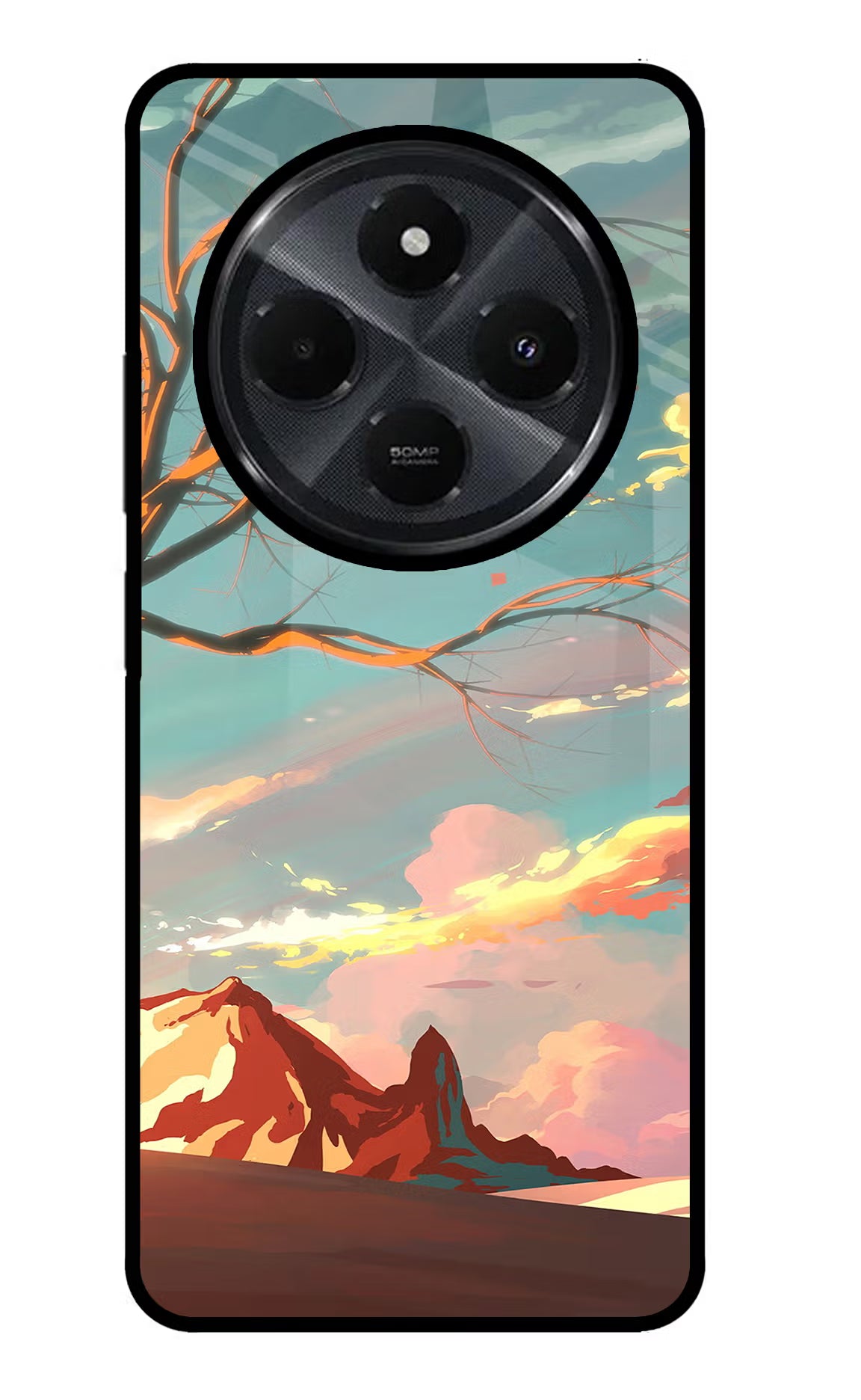 Scenery Redmi 14C 5G Glass Case Back Cover by Casekaro
