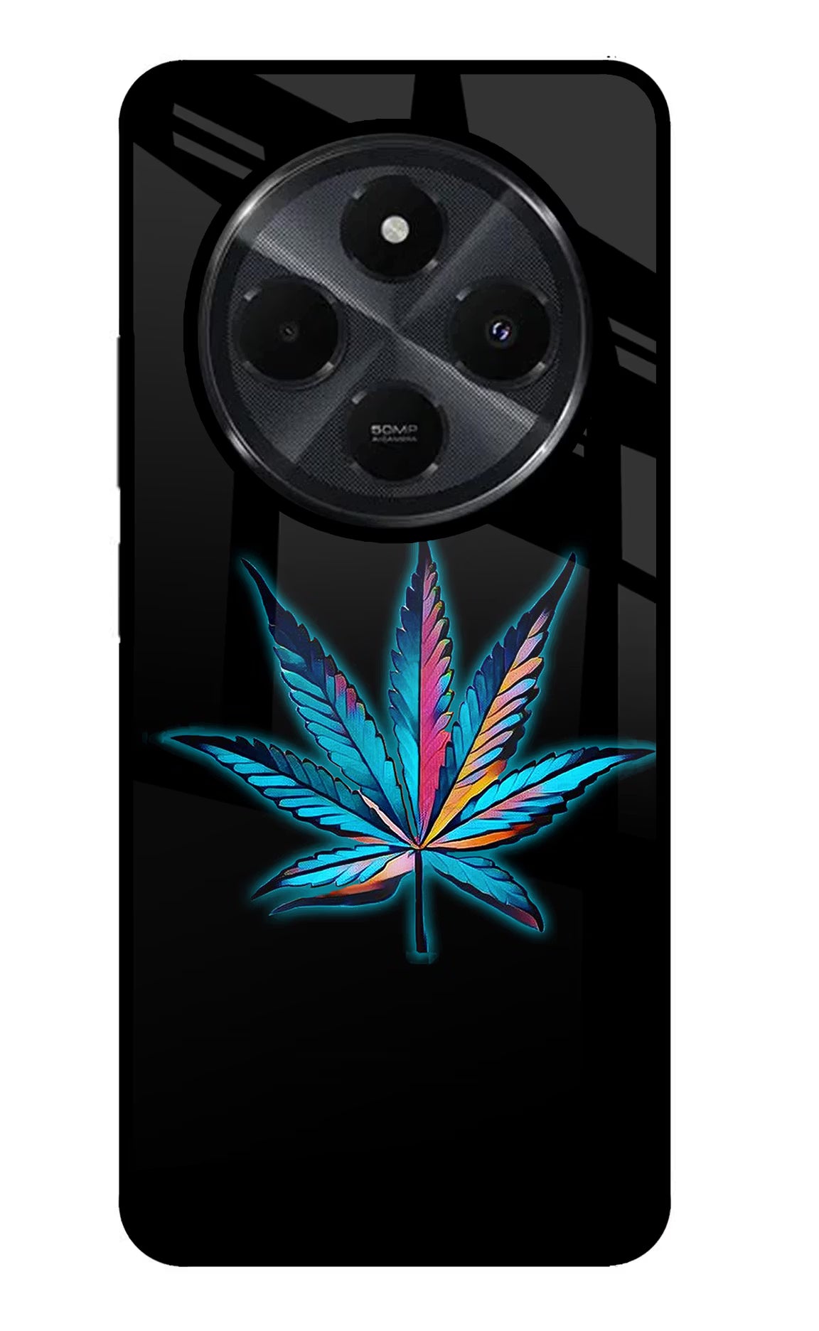 Weed Redmi 14C 5G Glass Case Back Cover by Casekaro