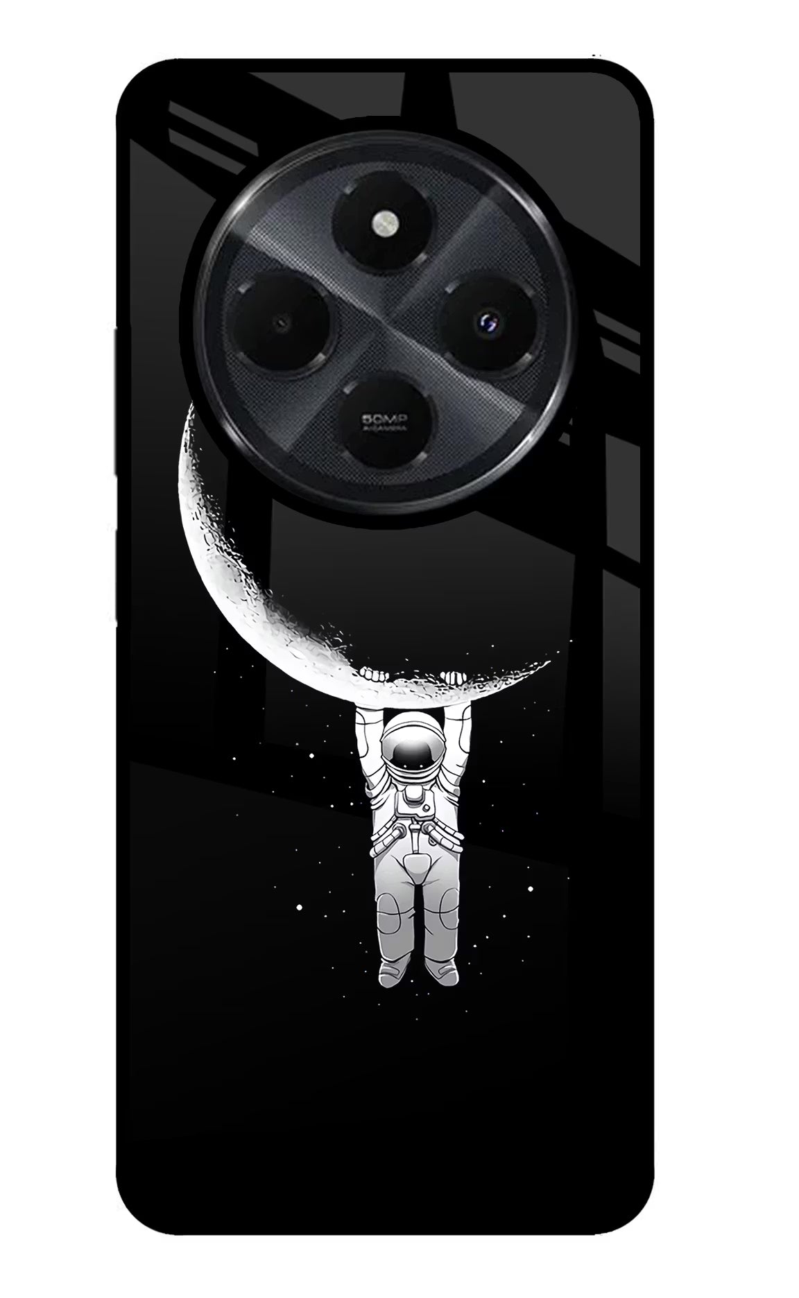 Moon Space Redmi 14C 5G Glass Case Back Cover by Casekaro