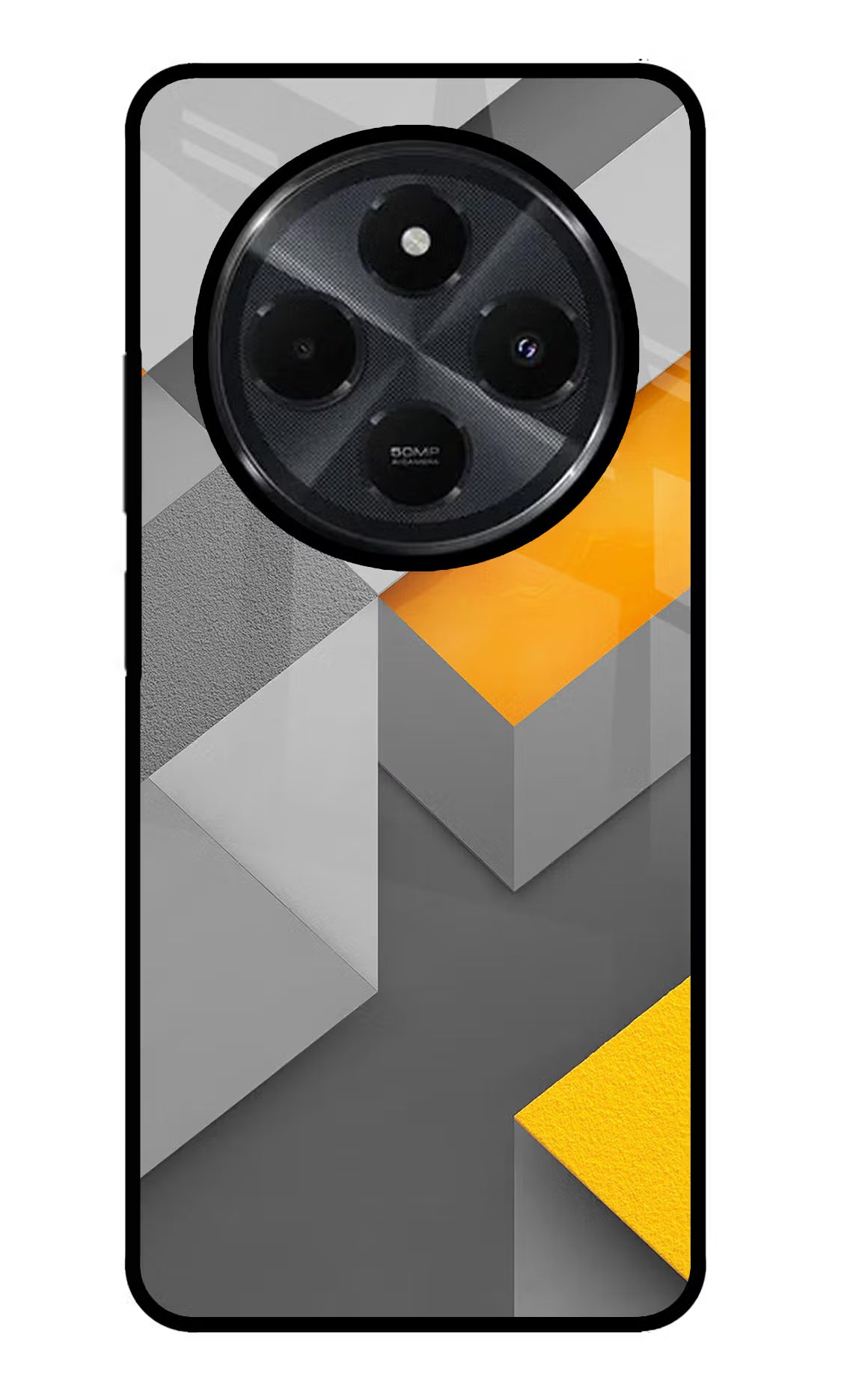 Abstract Redmi 14C 5G Glass Case Back Cover by Casekaro