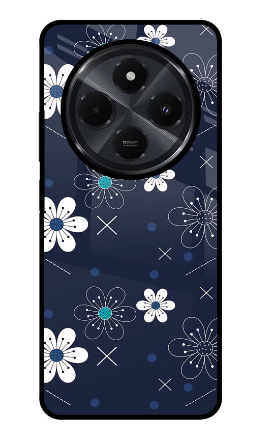 Flowers Redmi 14C 5G Glass Case