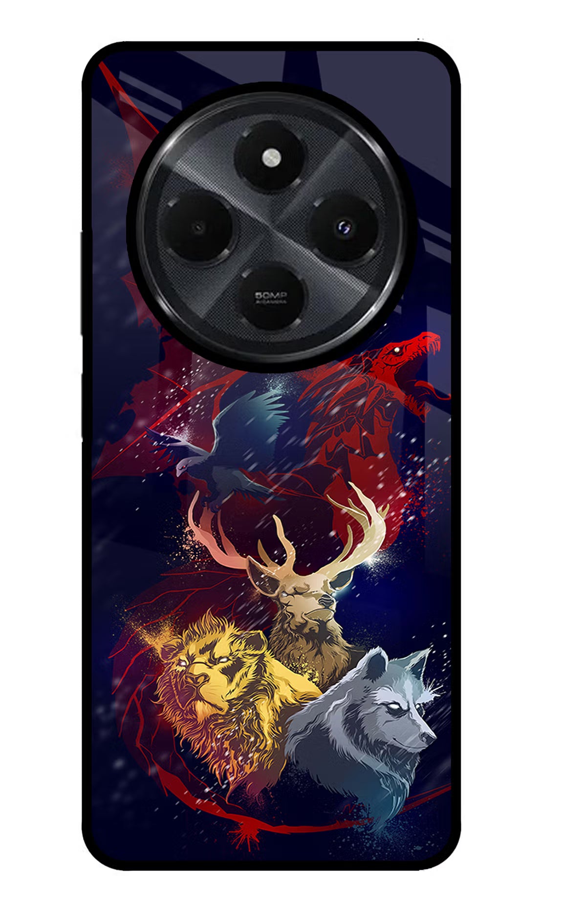 Game Of Thrones Redmi 14C 5G Glass Case Back Cover by Casekaro
