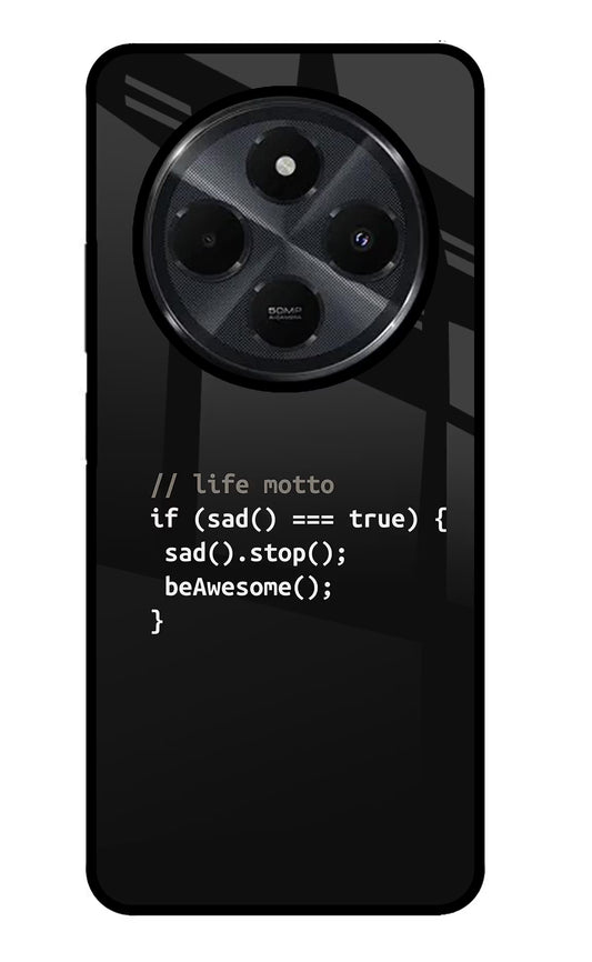 Life Motto Code Redmi 14C 5G Glass Case