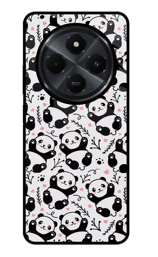 Cute Panda Redmi 14C 5G Glass Case