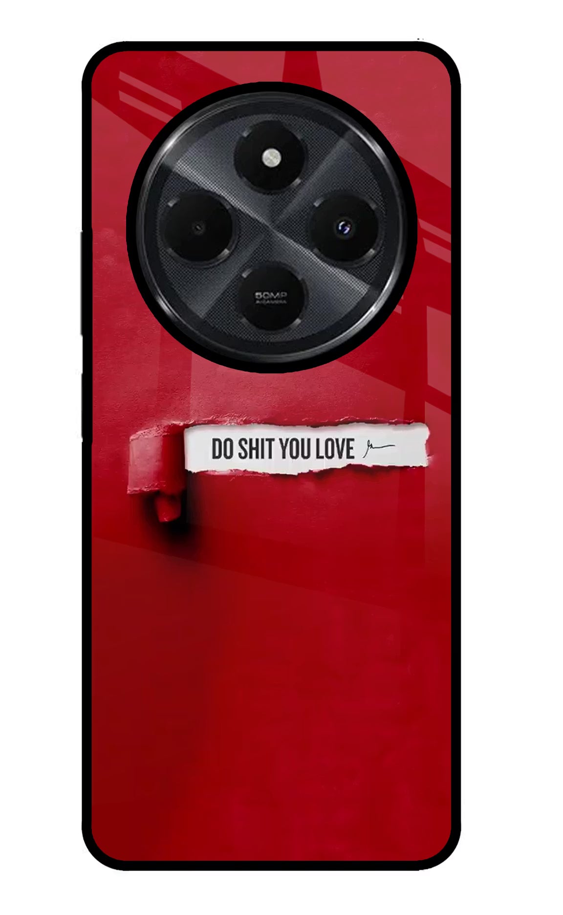 Do Shit You Love Redmi 14C 5G Glass Case Back Cover by Casekaro