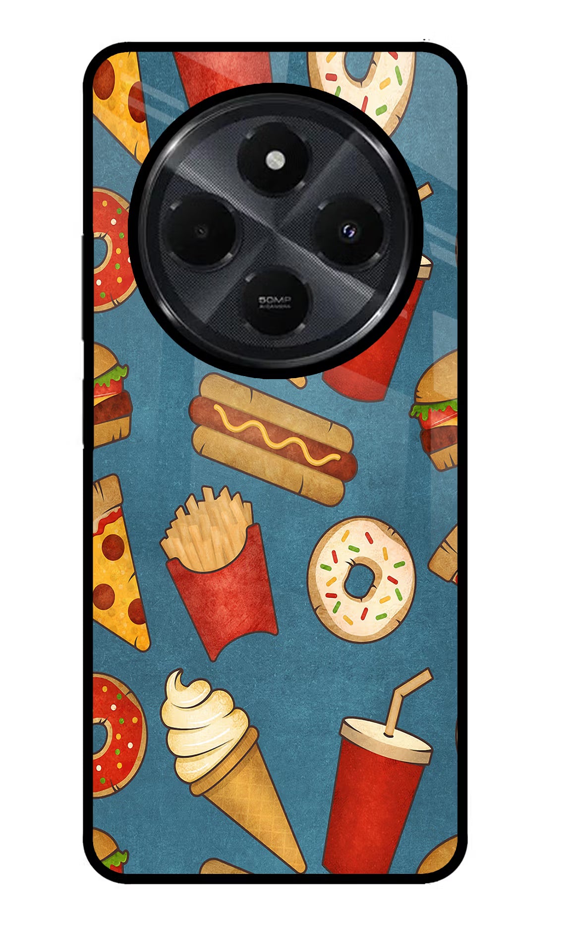 Foodie Redmi 14C 5G Glass Case