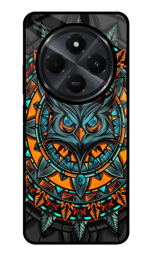 Angry Owl Art Redmi 14C 5G Glass Case
