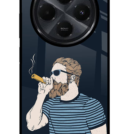 Smoking Redmi 14C 5G Glass Case