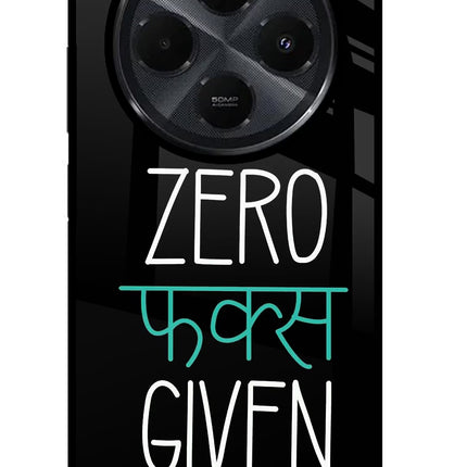 Zero Fucks Given Redmi 14C 5G Glass Case