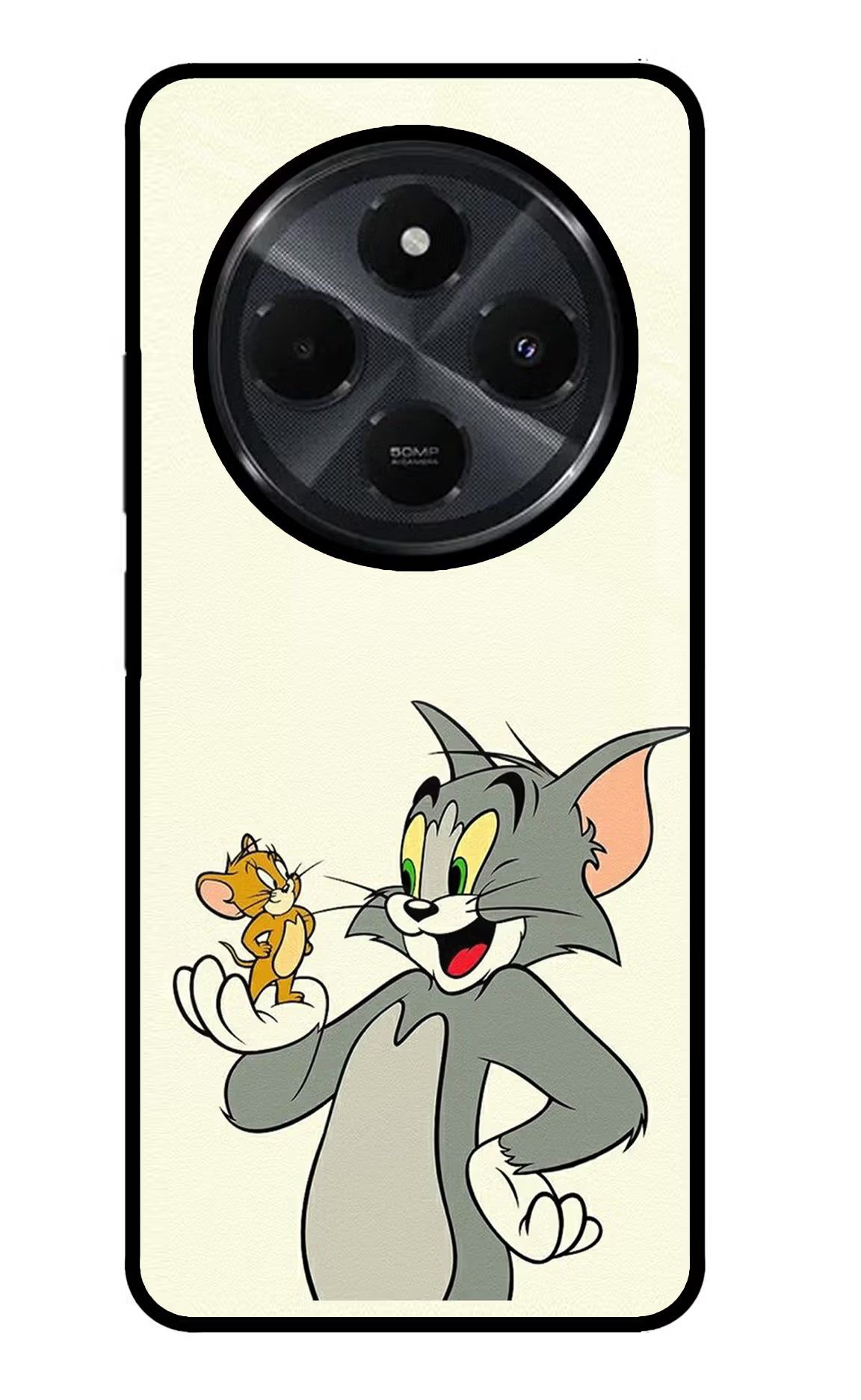 Tom & Jerry Redmi 14C 5G Glass Case Back Cover by Casekaro