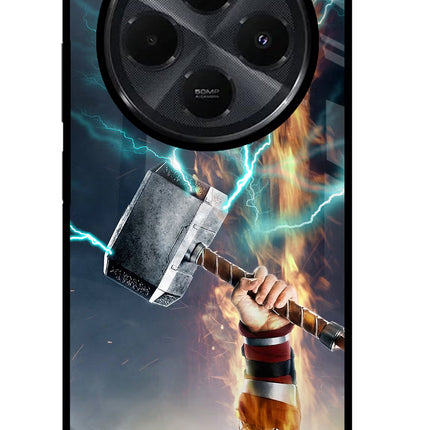Thor Hammer Mjolnir Redmi 14C 5G Glass Case