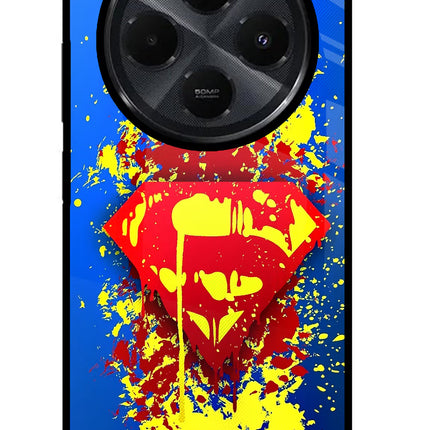 Superman logo Redmi 14C 5G Glass Case