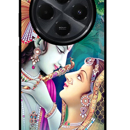 Lord Radha Krishna Redmi 14C 5G Glass Case