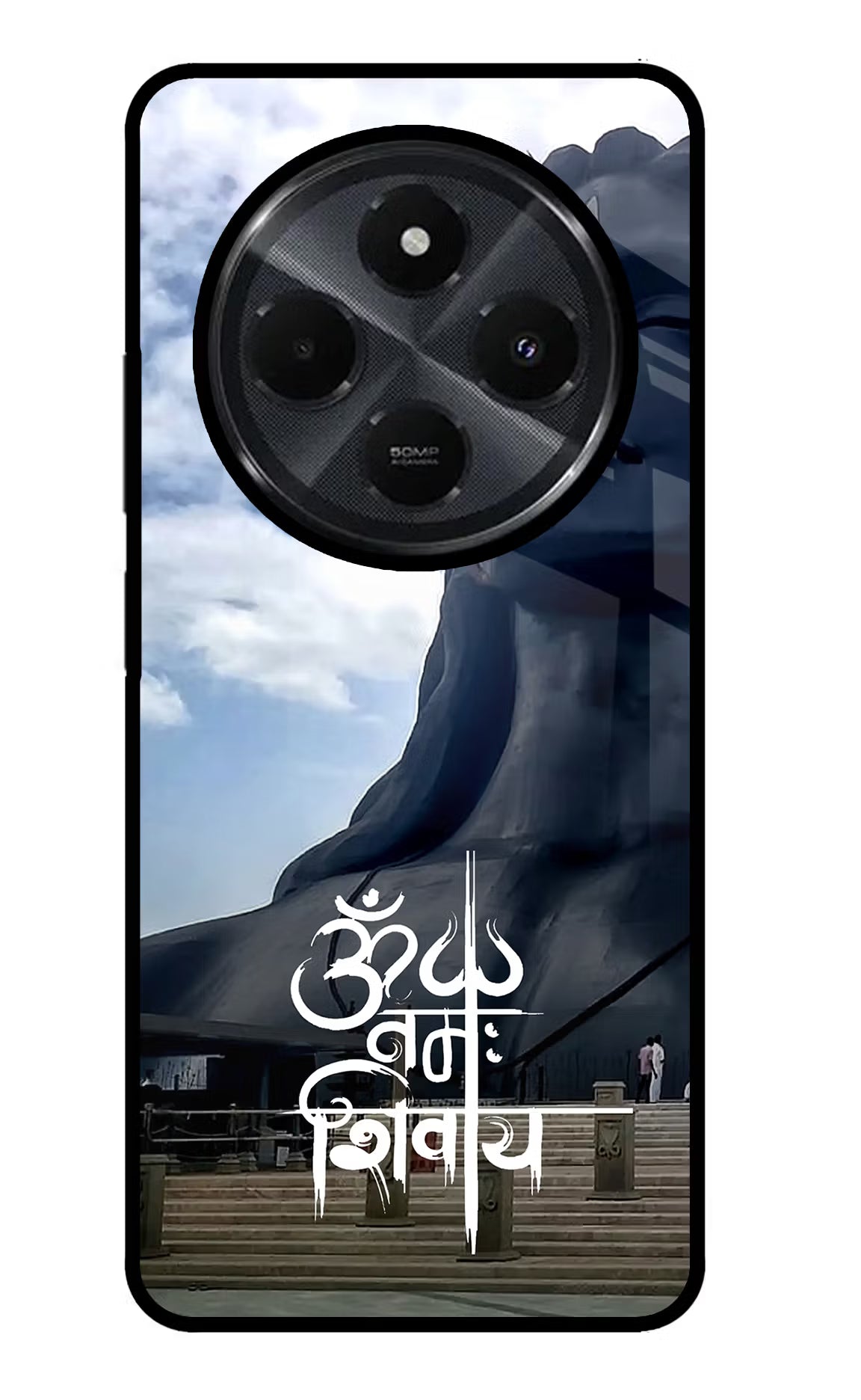 Om Namah Shivay Redmi 14C 5G Glass Case Back Cover by Casekaro