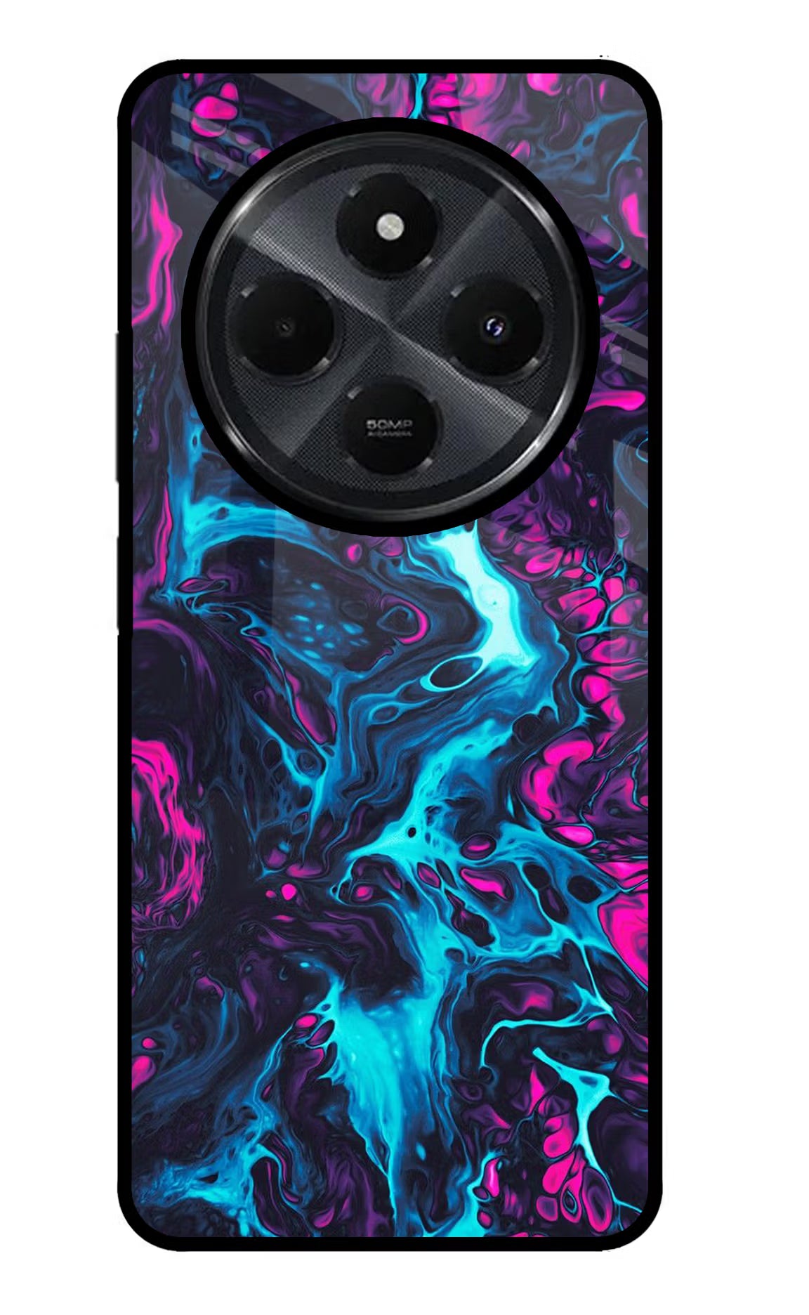 Abstract Redmi 14C 5G Glass Case Back Cover by Casekaro
