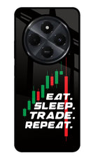 Eat Sleep Trade Repeat Redmi 14C 5G Glass Case