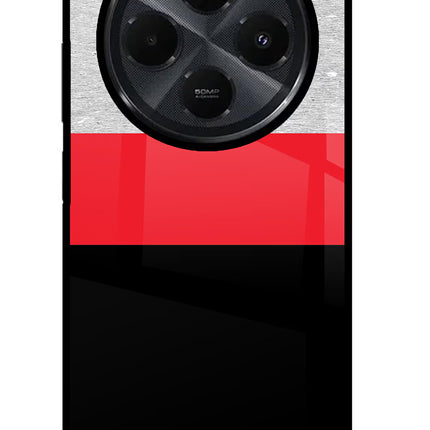 Tri Color Pattern Redmi 14C 5G Glass Case