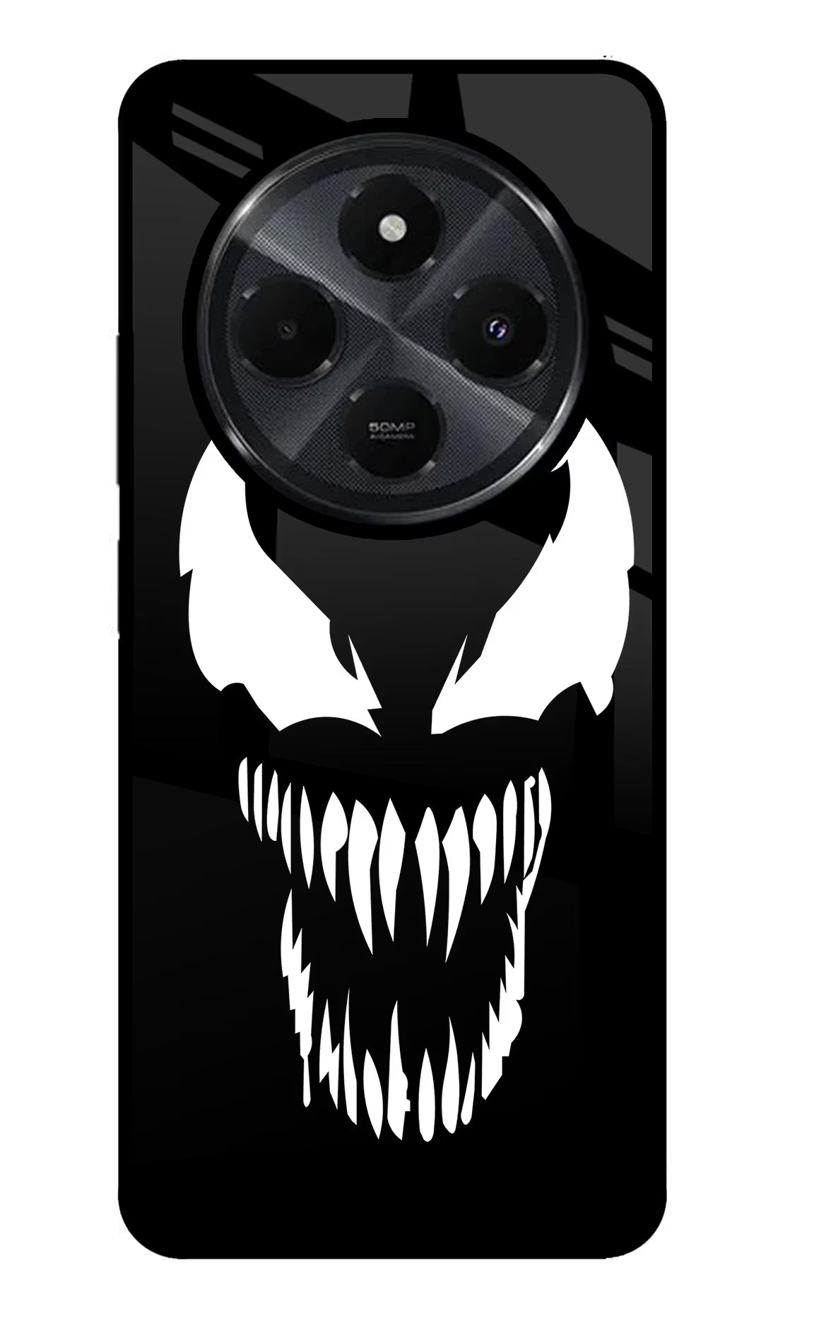 Venom Redmi 14C 5G Glass Case Back Cover by Casekaro