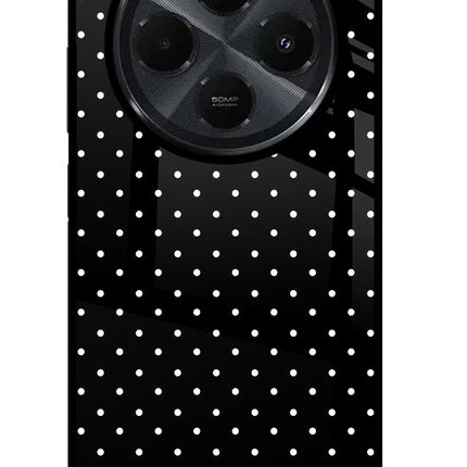 White Dots Redmi 14C 5G Glass Case
