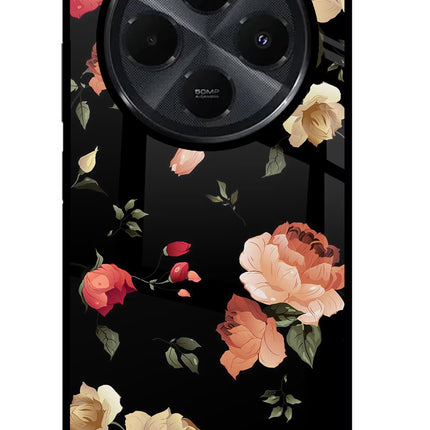 Flowers Redmi 14C 5G Glass Case