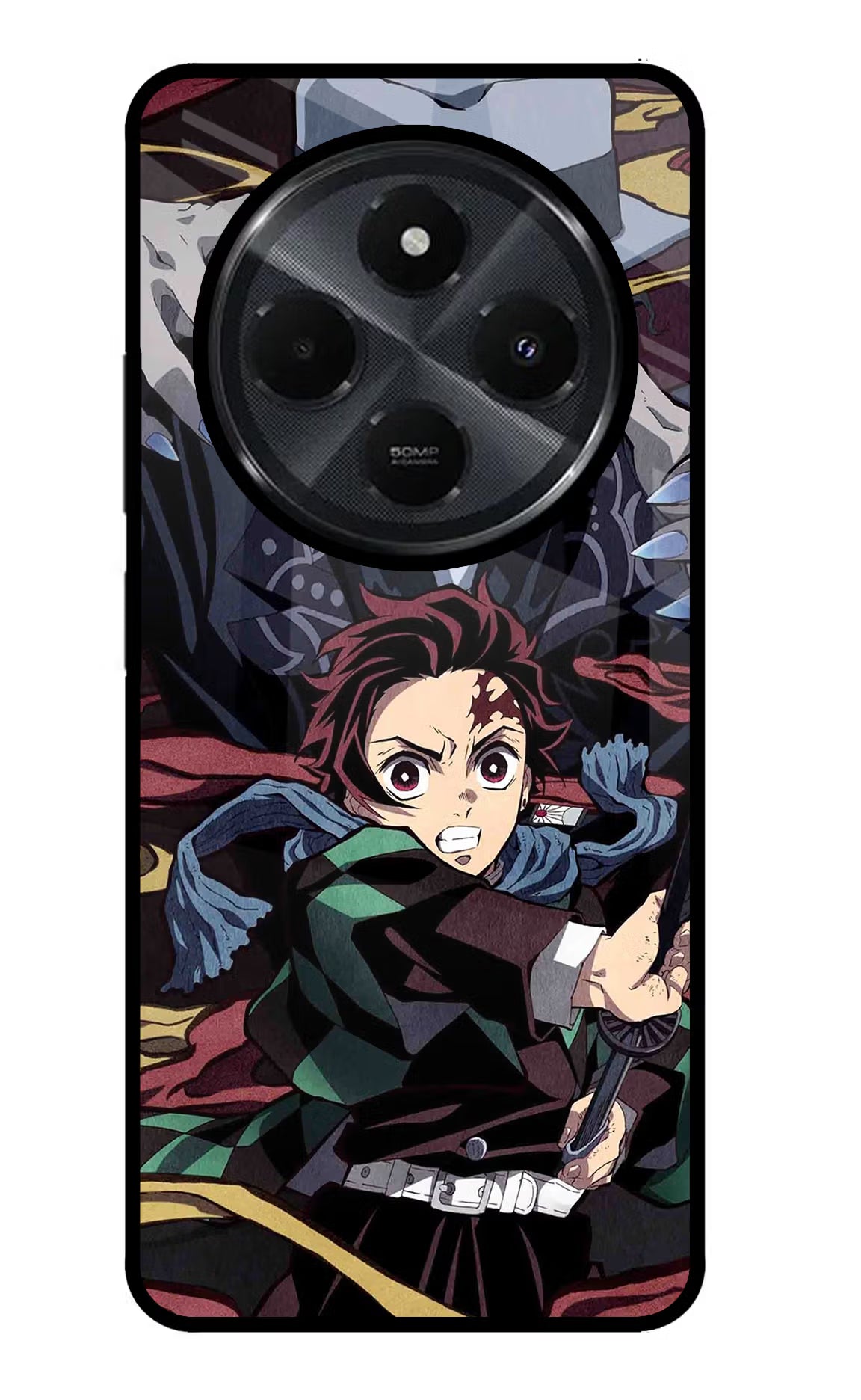 Demon Slayer Redmi 14C 5G Glass Case Back Cover by Casekaro