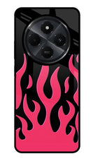Fire Flames Redmi 14C 5G Glass Case