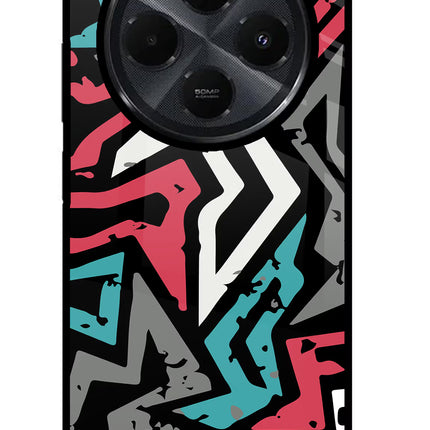 Geometric Graffiti Redmi 14C 5G Glass Case