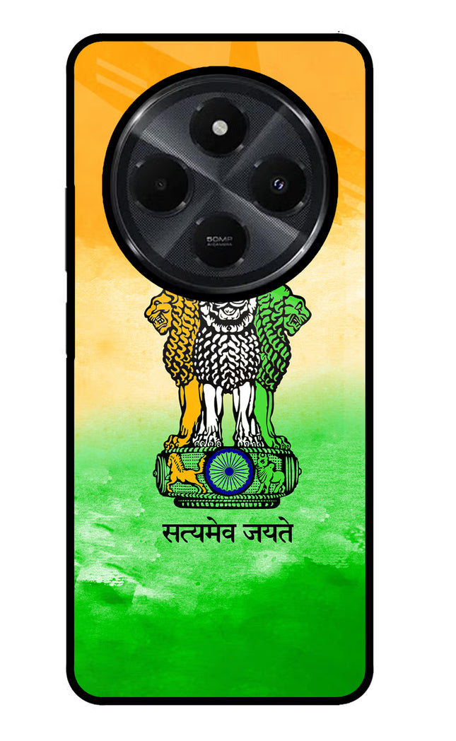 Satyamev Jayate Flag Redmi 14C 5G Glass Case