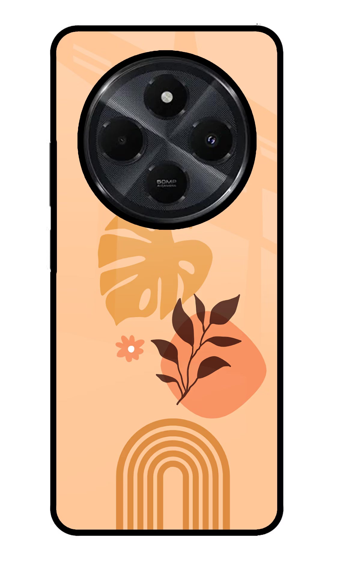 Bohemian Art Redmi 14C 5G Glass Case Back Cover by Casekaro