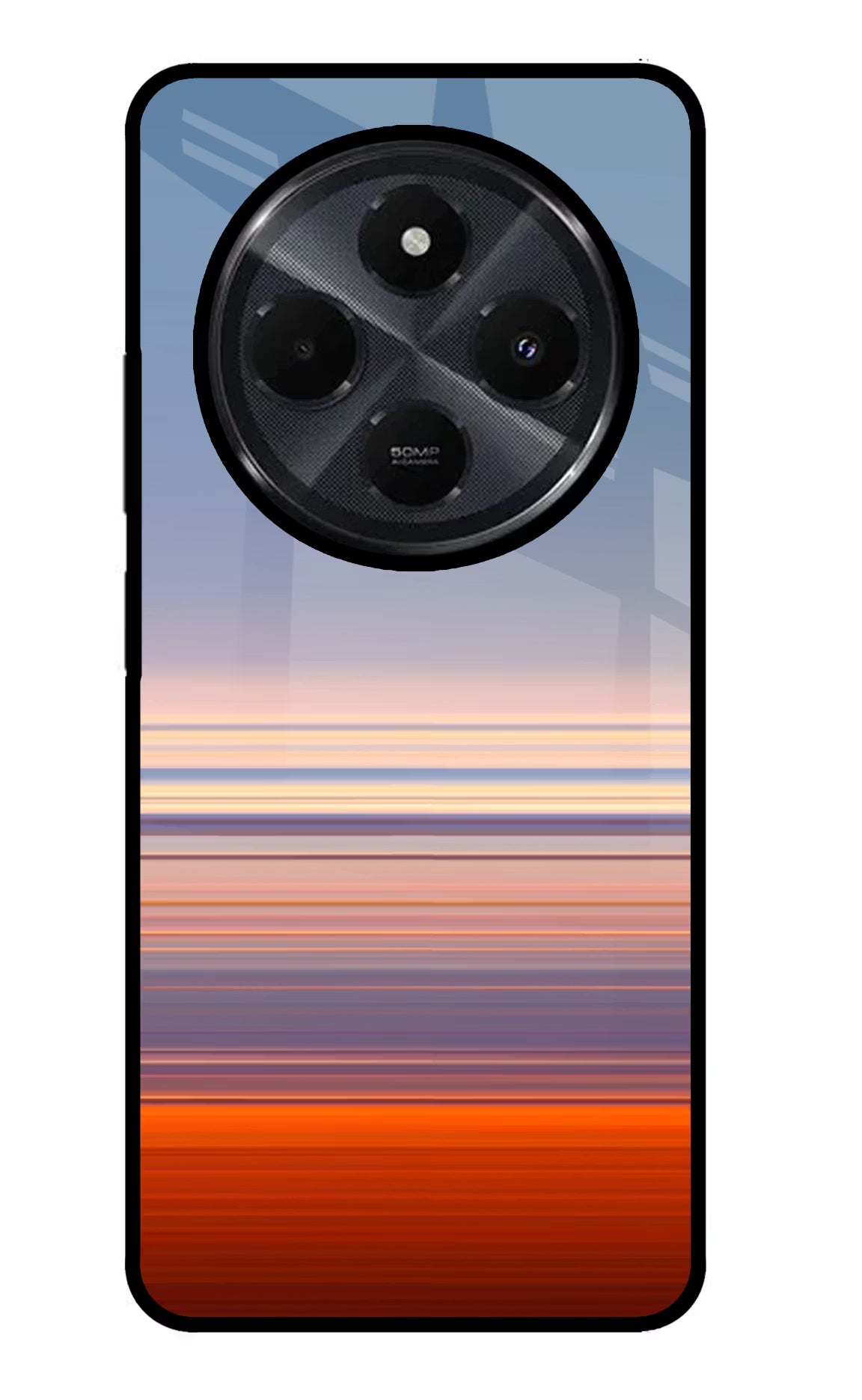 Morning Colors Redmi 14C 5G Glass Case Back Cover by Casekaro