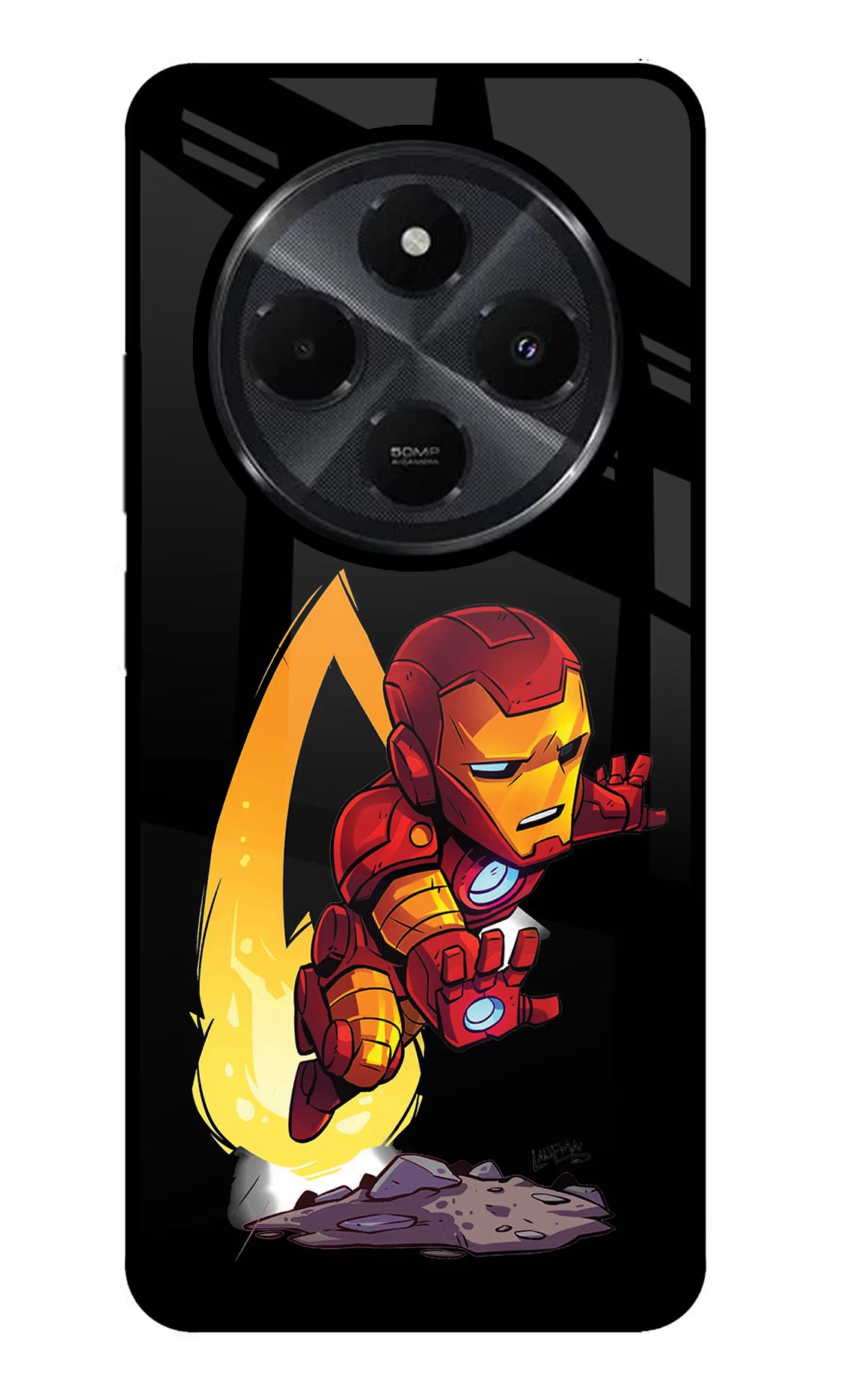 IronMan Redmi 14C 5G Glass Case Back Cover by Casekaro
