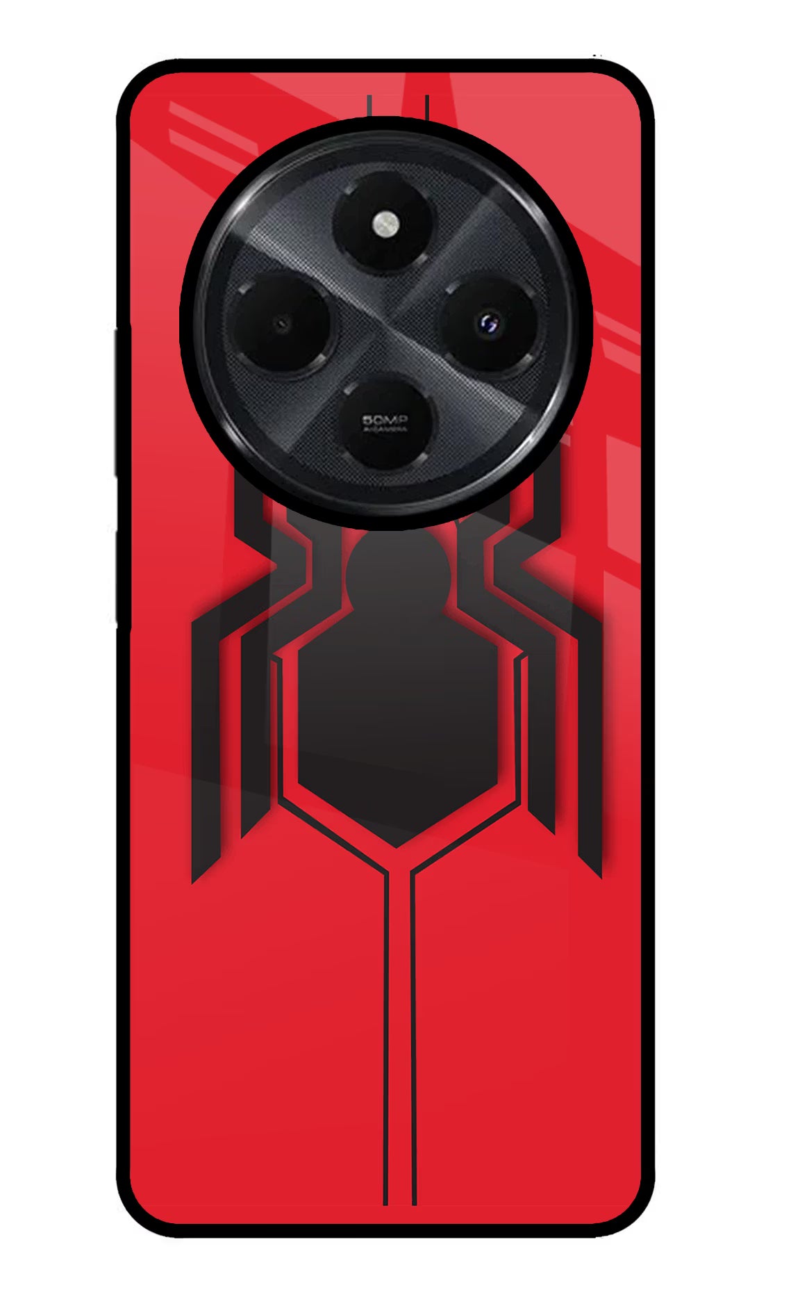 Spider Redmi 14C 5G Glass Case Back Cover by Casekaro
