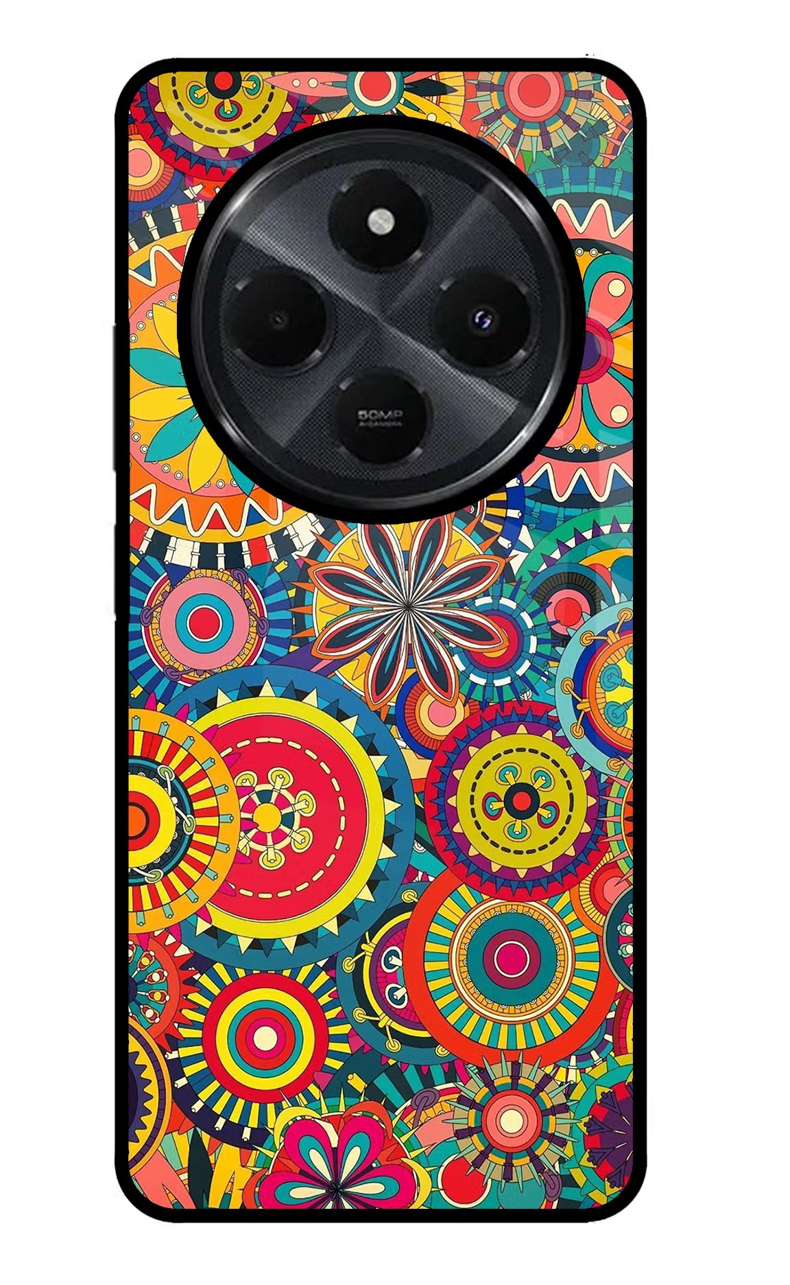 Gol Gol Art Redmi 14C 5G Glass Case Back Cover by Casekaro
