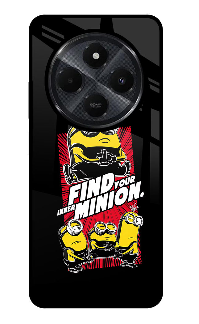 Find your inner Minion Redmi 14C 5G Glass Case