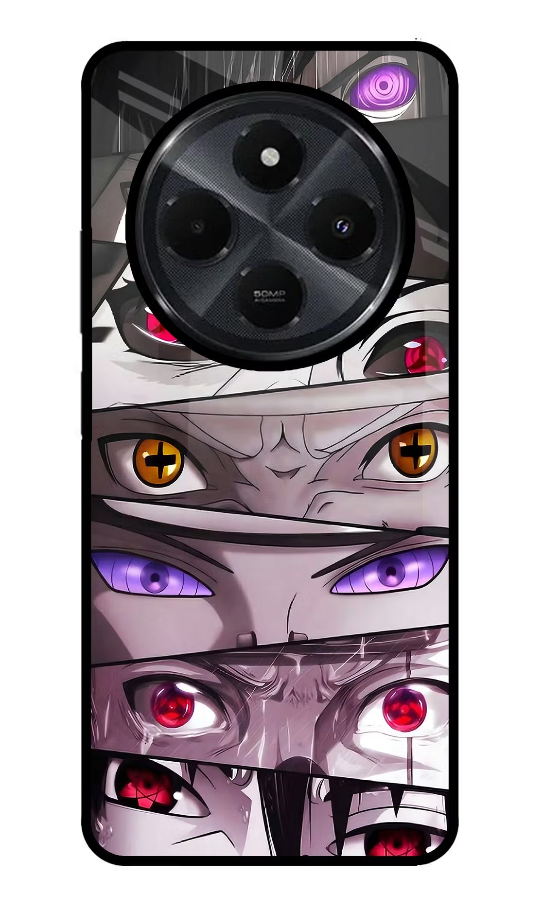 Naruto Anime Redmi 14C 5G Glass Case Back Cover by Casekaro
