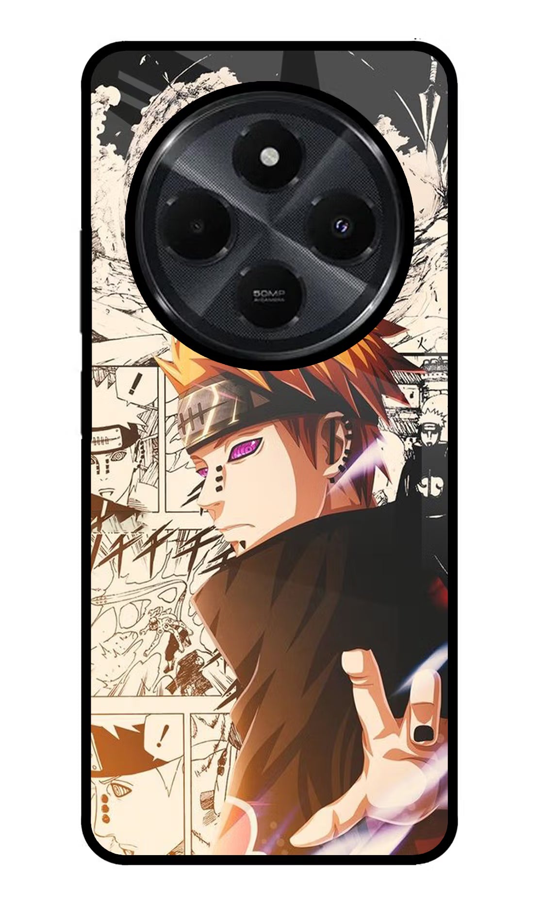 Pain Anime Redmi 14C 5G Glass Case Back Cover by Casekaro