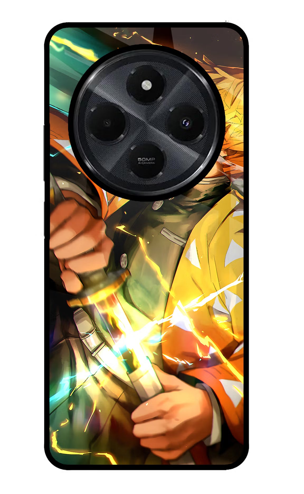 Demon Slayer Redmi 14C 5G Glass Case Back Cover by Casekaro