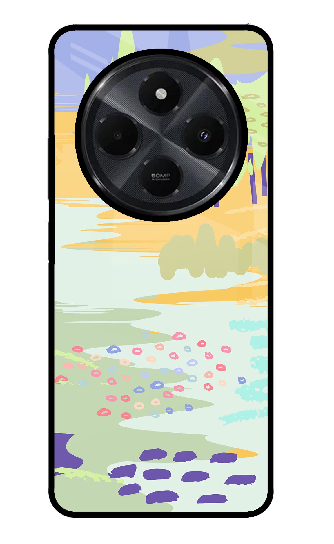 Scenery Redmi 14C 5G Glass Case Back Cover by Casekaro