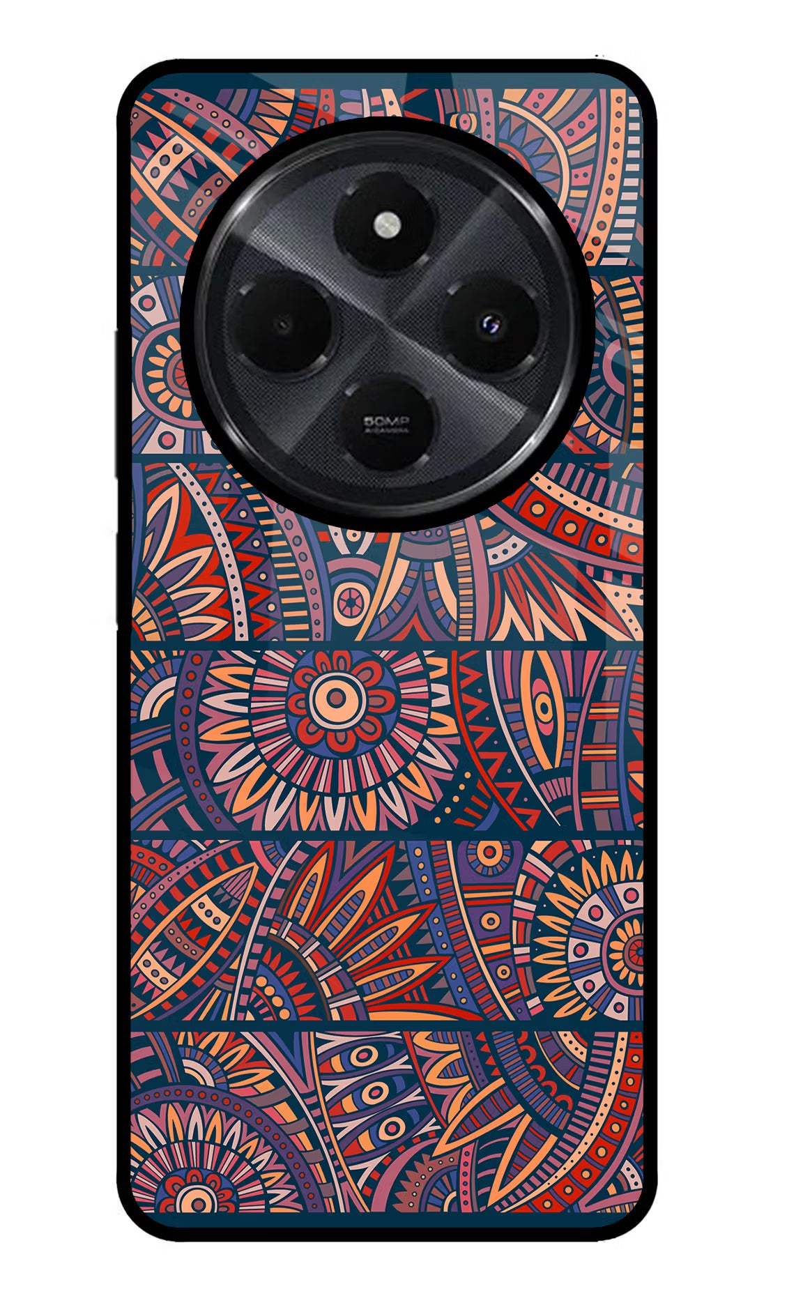African Culture Design Redmi 14C 5G Glass Case Back Cover by Casekaro