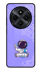 Cute Astronaut Chilling Redmi 14C 5G Glass Case