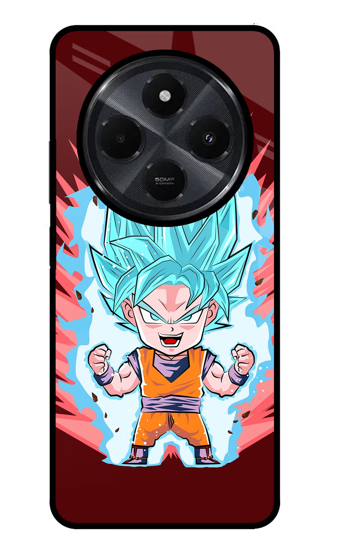Goku Little Redmi 14C 5G Glass Case Back Cover by Casekaro