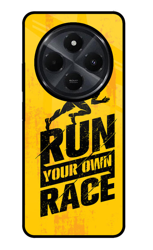Run Your Own Race Redmi 14C 5G Glass Case