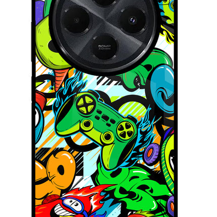 Game Doodle Redmi 14C 5G Glass Case