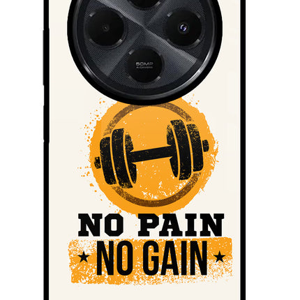 No Pain No Gain Redmi 14C 5G Glass Case